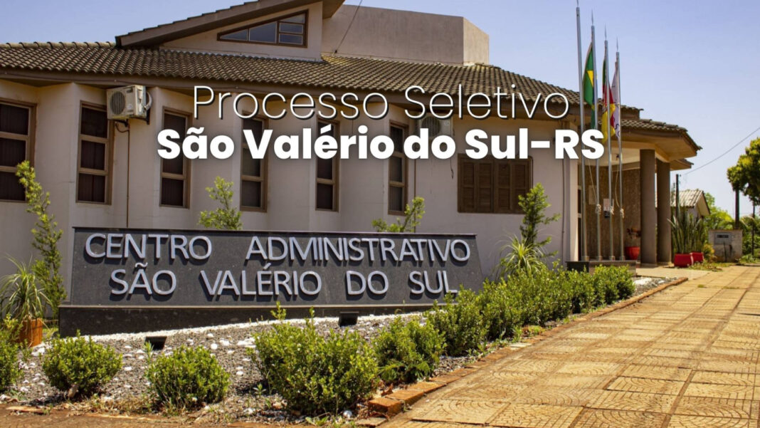 Cadastro reserva: Edital São Valério do Sul-RS 2026 Cadastro reserva: Edital São Valério do Sul-RS 2026
