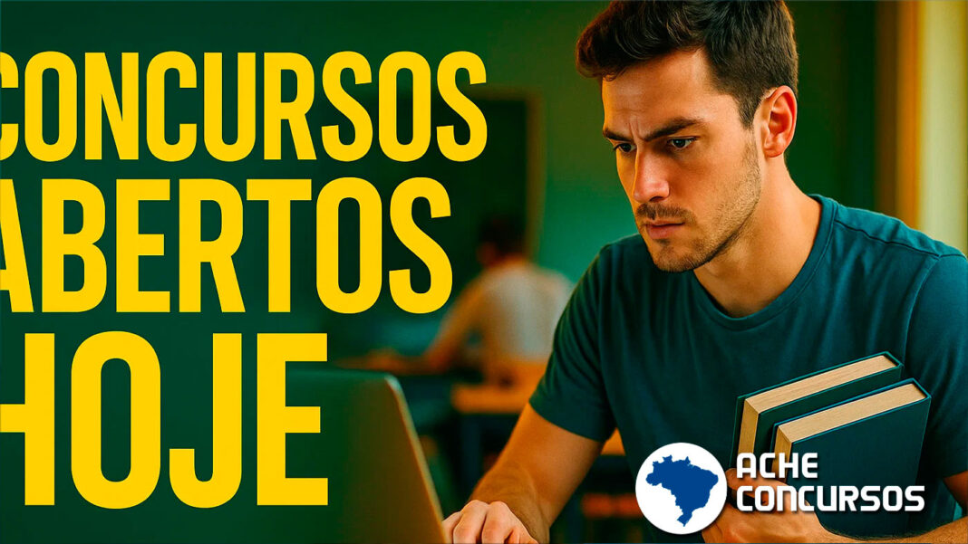 12 editais de concursos abrem inscrições nesta segunda, 13 de abril