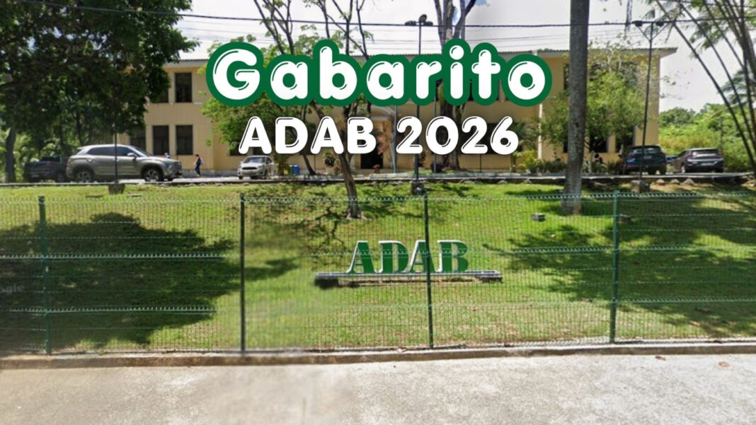 Gabarito ADAB 2026 sai nesta segunda pelo IDCAP Gabarito ADAB 2026 sai nesta segunda pelo IDCAP