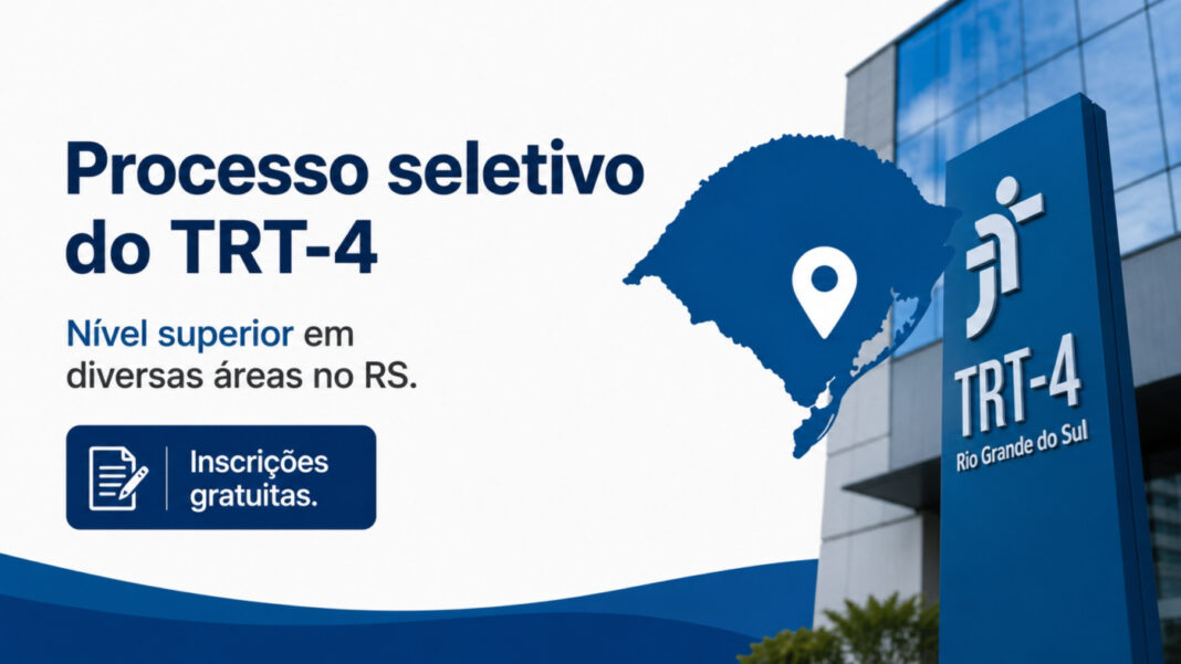 Edital TRT-4: inscrições abertas para estágio de nível superior Edital TRT-4: inscrições abertas para estágio de nível superior