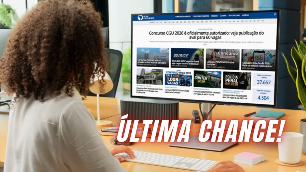 20 concursos e seleções encerram inscrições nesta sexta, 26 de junho