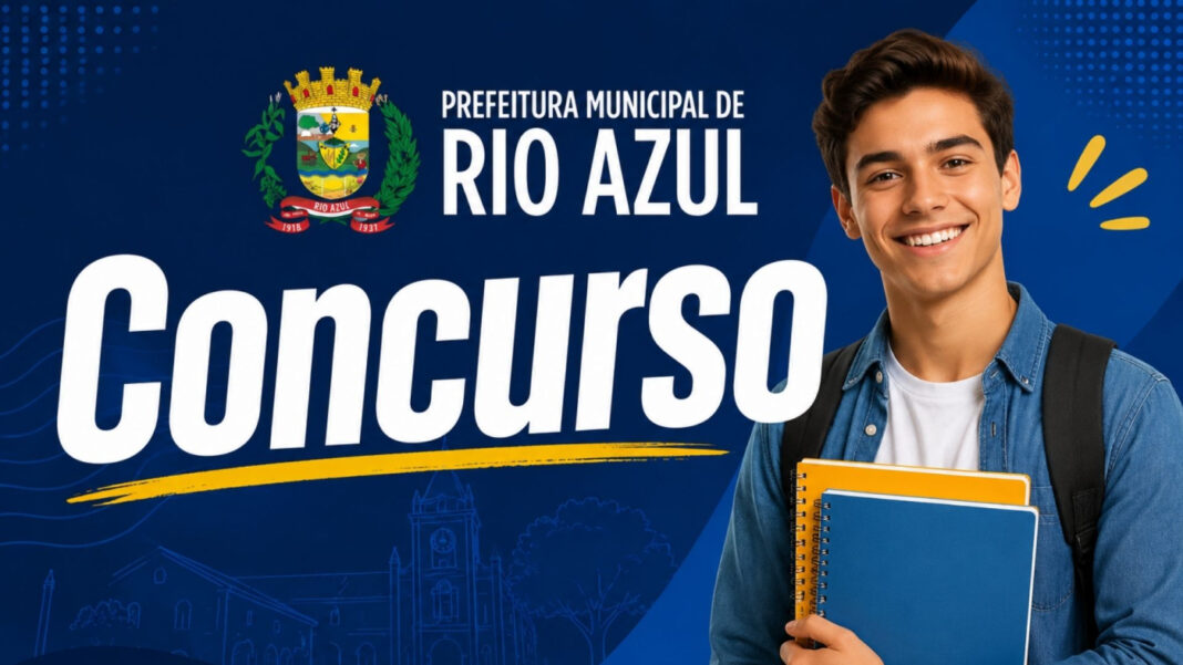 Concurso Rio Azul PR 2026: Edital com 44 vagas e salários até R$ 22,9 mil