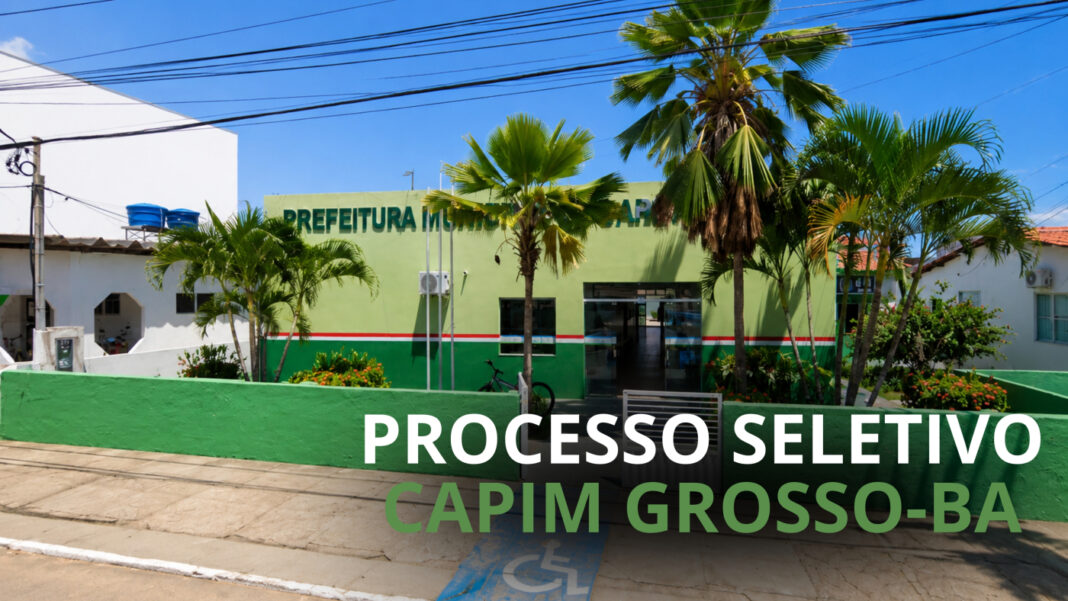 Processo seletivo da saúde em Capim Grosso paga até R$ 13 mil Processo seletivo da saúde em Capim Grosso paga até R$ 13 mil
