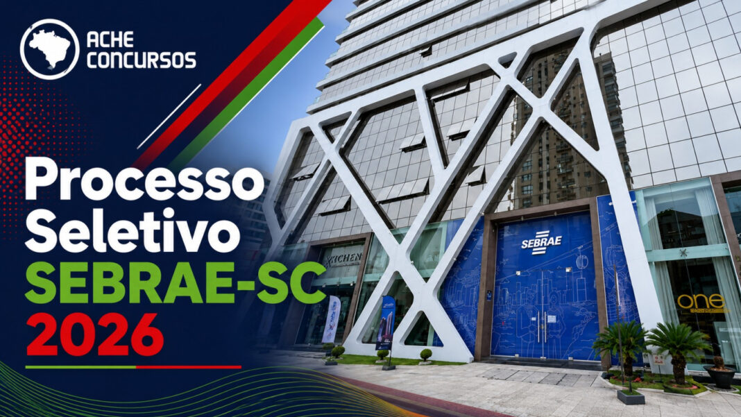 Concurso Sebrae SC abre vaga com salário de R$ 6 mil