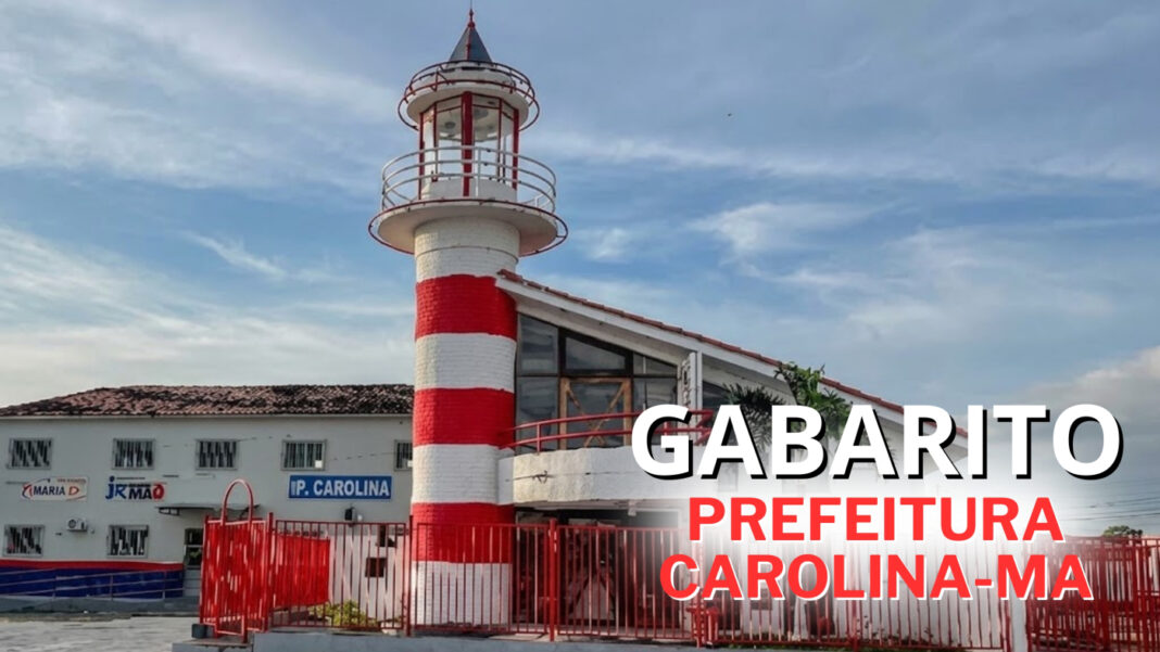 Concurso Carolina MA: gabarito sai em 14 de setembro