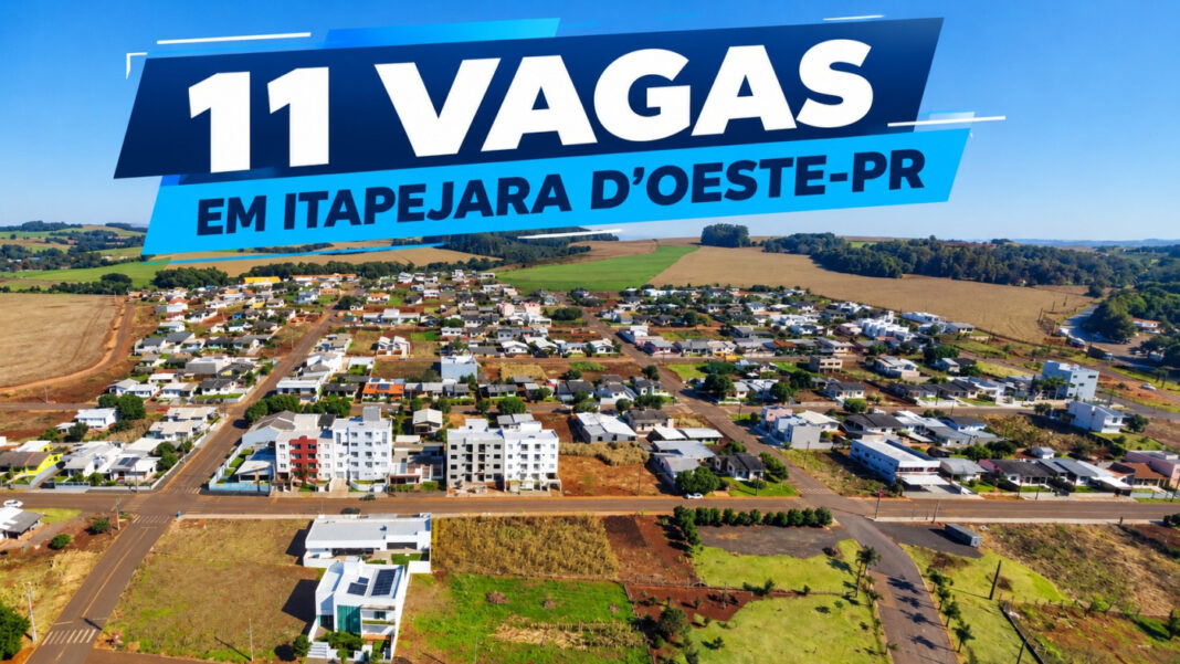 Concurso Itapejara d'Oeste: 11 vagas nível fundamental