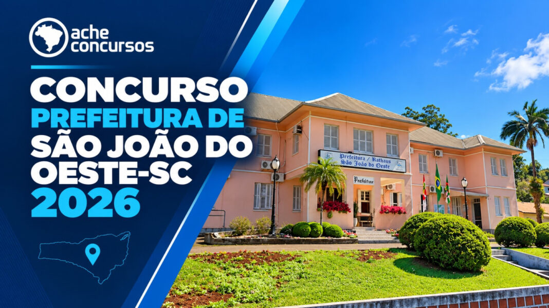 Concurso São João do Oeste abre cadastro reserva Concurso São João do Oeste abre cadastro reserva