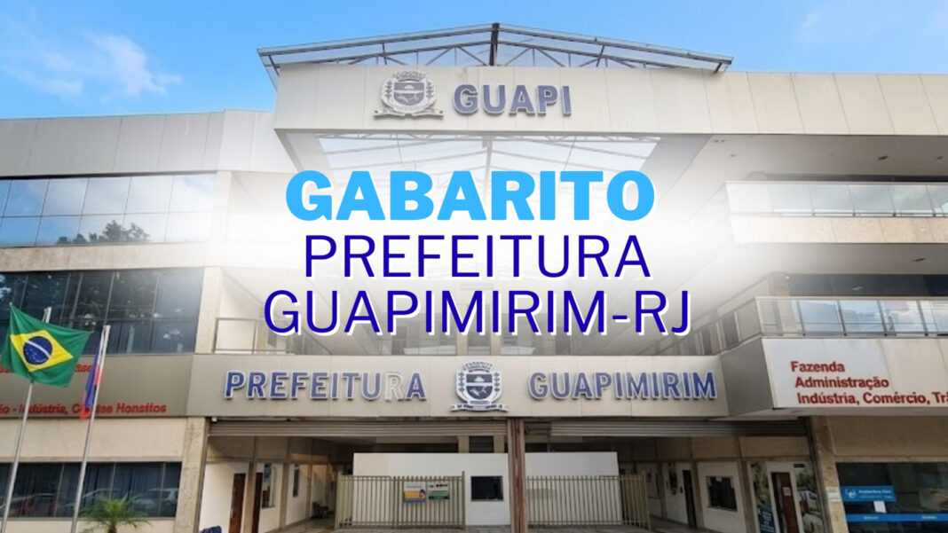 Concurso Prefeitura de Guapimirim: gabarito e resultado